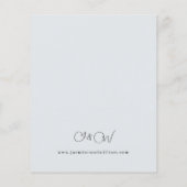 バジェットブルー&ネイビーフローラオンライトブルー結婚ズ (裏面)