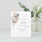 バジェットブルー&ベージュボホフローラブライダルシャワー (スタンド正面)