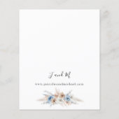 バジェットブルー&ベージュボホフローラ結婚ズ チラシ (裏面)