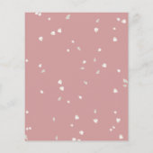 バジェットブロッサムダスティバラ結婚式招待状 (裏面)