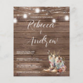 バジェットブーツカウボーイ女性のカーボーイフローラライト結婚ズ (正面)