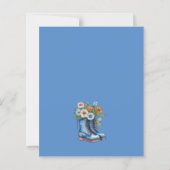 バジェットブーツ&バブリーウェスタンブライダルシャワー招待状 (裏面)