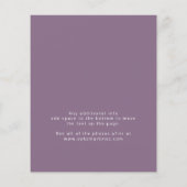 バジェットプラムパープルモダン書道キンセアニェラ チラシ (裏面)