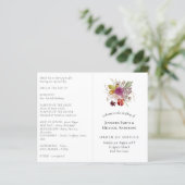 バジェットプラム結婚シナモン秋花模様 (スタンド正面)