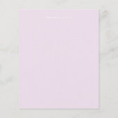 バジェットプラム&サンゴフローラ結婚式招待状 (裏面)