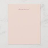 バジェットプラム&サンゴフローラ結婚式招待状 (裏面)