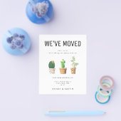 バジェットプラントラバーおもしろい引っ越しました発表Fl チラシ (シングル)