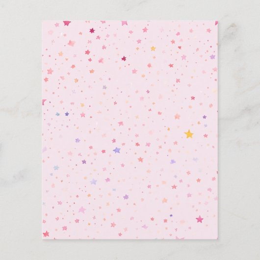 バジェットプリンセスクラウンピンク小さな女の子誕生日 (裏面)