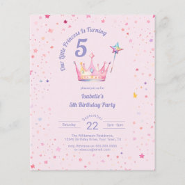 バジェットプリンセスクラウンピンク小さな女の子誕生日