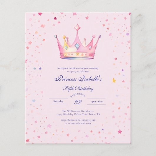 バジェットプリンセスクラウンフェアヤテール5th誕生日 (正面)