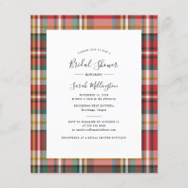 バジェットプレイド素朴ブライダルシャワー招待