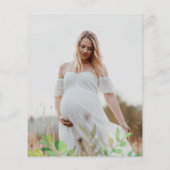 バジェットベアーユーカリプスベビーシャワー招待状 (裏面)