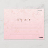 バジェットベアーワイルドフラワーガールズベビーシャワー ポストカード (裏面)