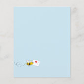 バジェットベイビーシャワーブルーフローラユーカリ蜂の子 (裏面)