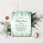 バジェットベイビーシャワーユーカリプトゥス森林への招待