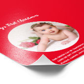 バジェットベイビー初めてのクリスマステンプレート招待状 フォトプリント            (角)