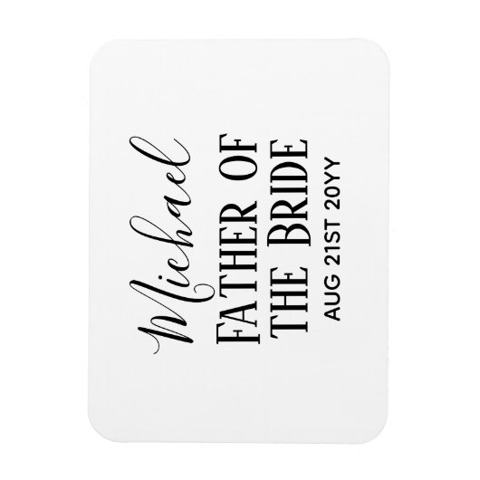 バジェットベストマングローマンギフト白黒 マグネット (縦)