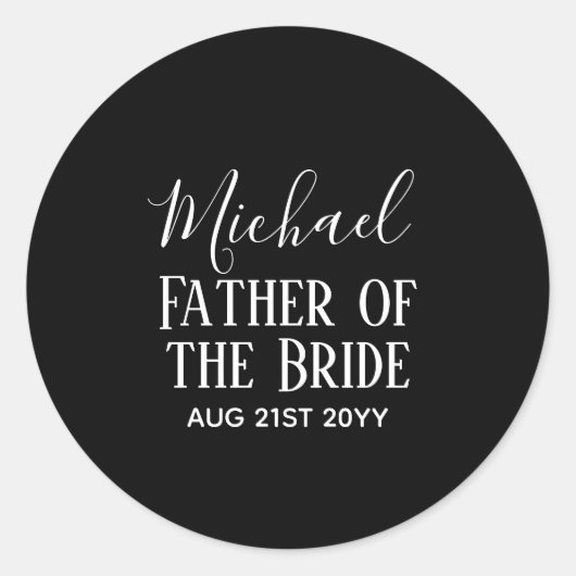 バジェットベストマングローマンギフト白黒 ラウンドシール (正面)