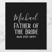 バジェットベストマングローマンギフト白黒 ワインラベル (シングルラベル)