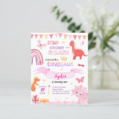 バジェットベビーガールピンクディノ恐竜子供の誕生日 (スタンド正面)