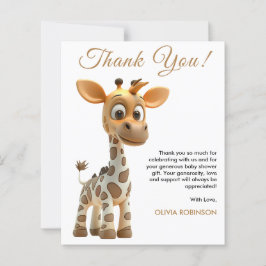 バジェットベビーキレーフベビーシャワーサンキューカード