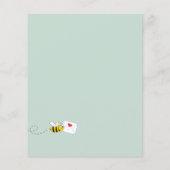 バジェットベビーシャワーのまわりにフローラ緑 (裏面)