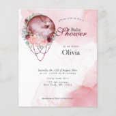 バジェットベビーシャワーピンク素朴フルムーン (正面)