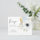 バジェットベビーシャワーブルーアネモン ポストカード (スタンド正面)