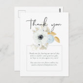 バジェットベビーシャワーブルーアネモン ポストカード (正面/裏面)