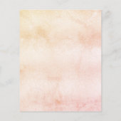 バジェットベビーシャワームーン赤面バラ金ゴールド招待 (裏面)