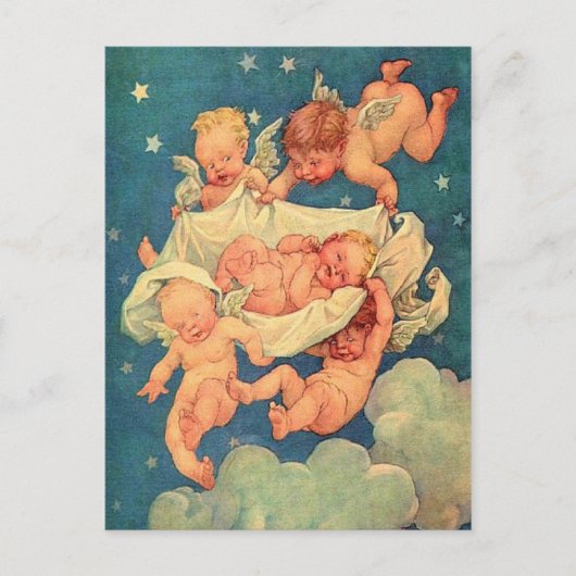 バジェットベビーシャワー招待状 インビテーションポストカード (正面)