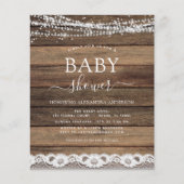 バジェットベビーシャワー素朴ファームハウスレース (正面)