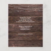 バジェットベビーズブレスアンドストリングライトブライダルシャワー (裏面)