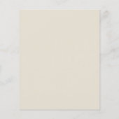 バジェットベビーズブレスフローラベビーシャワー招待状 (裏面)