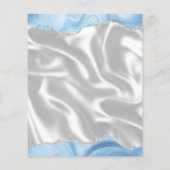 バジェットベビーブルーシルバーアゲットシルク結婚のメニュー (裏面)