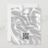 バジェットベビーブルーシルバー瑪瑙シルクQRコード結婚ズ (裏面)