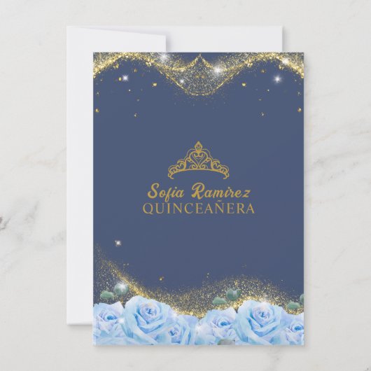 バジェットベビーブルードレスプリンセスキンセアニラ ノートカード (裏面)