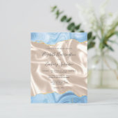 バジェットベビーブルー金ゴールドアゲートアイボリーシルク結婚ス (スタンド正面)