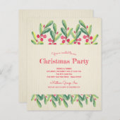 バジェットベリーとブランチのクリスマス招待状 (正面/裏面)