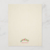 バジェットベリーとブランチのクリスマス招待状 (裏面)