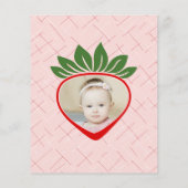 バジェットベリー1st最初の誕生日パーティーの招待状 チラシ (裏面)