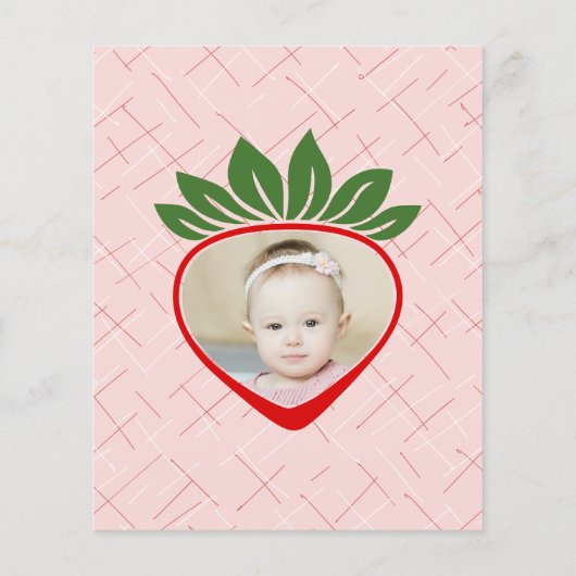 バジェットベリー1st最初の誕生日パーティーの招待状 チラシ (裏面)