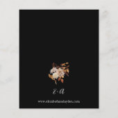 バジェットベージュ秋結婚フローラ2's – 黒 (裏面)