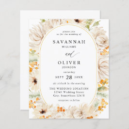 バジェットベージュ&オレンジ結婚フローラズ2