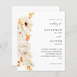 バジェットベージュ&オレンジ結婚フローラ