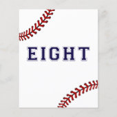 バジェットベースボール8th誕生日招待状 (裏面)