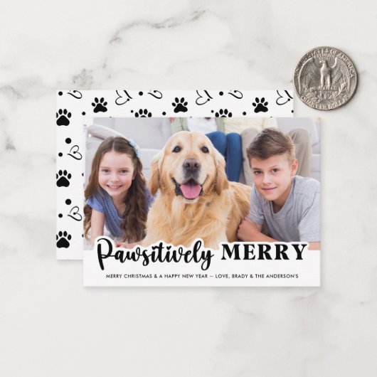 バジェットペットの写真年、レビュー中のかわいい犬の祝日 ノートカード (正面/裏面インサイチュ)