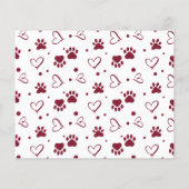 バジェットペットフォトポーサイエリメリーーホリデーカード (裏面)