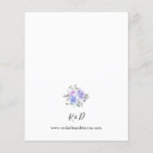 バジェットペリ&パープルフローラアー結婚チズ (裏面)