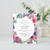 バジェットホットピンク&ネイビーブルーフローラブライダルシャワー (スタンド正面)